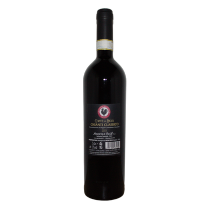 Technical back label for Agricole Selvi Corte al Bigio Chianti Classico DOCG 2021 - Nutrition and ingredients
