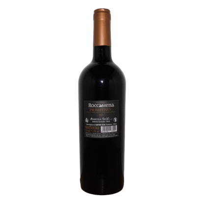 Technical back label for Agricole Selvi Roccamena Primitivo IGT 2021 - Nutrition and ingredients