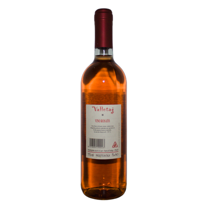 Technical back label for Colferai Vallotaj Vino Rosato IGT - Nutrition and ingredients