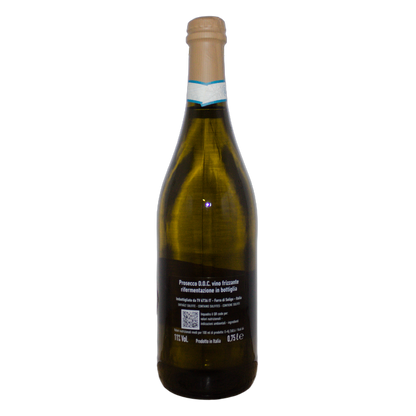 Technical label for Moncader Prosecco Sur Lie DOC - 11% Alcohol & Nutrition facts