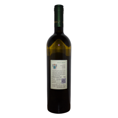 Technical back label for Pecol Boin Vigneti Torre Orientale Pinot Grigio DOCG - Nutrition and ingredients