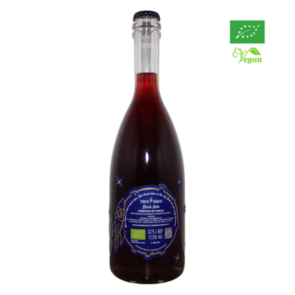 Technical back label for Tenuta Demaio Black Hole IGT - Nutrition and ingredients