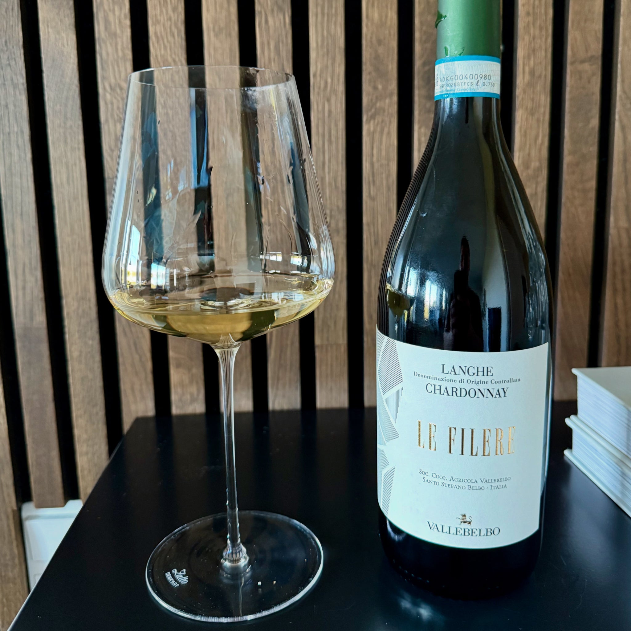 Vallebelbo Le Filere Langhe Chardonnay DOC Piedmont White Wine Bottle