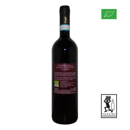 Technical back label for Vaona Valpolicella Cassico DOC 2023